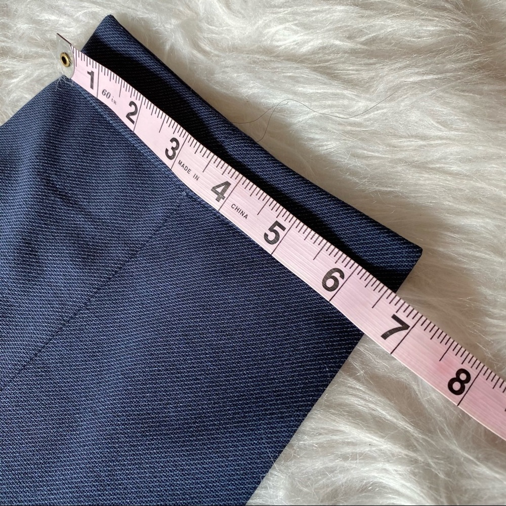 Zara NWT blue slim leg trouser cuffs 32 - Picture 14 of 16